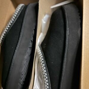 UGG Black Men's Loafers with Chain Detail